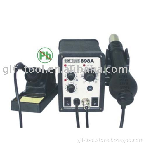 Hot! BEST-898A Lead-free Hot Air Gun with Helical Wind +Rework Station